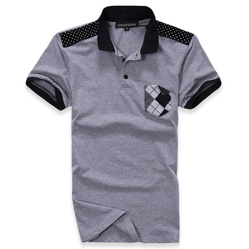 杰仕维登 josswhedon夏季新款男士时尚休闲 翻领短袖