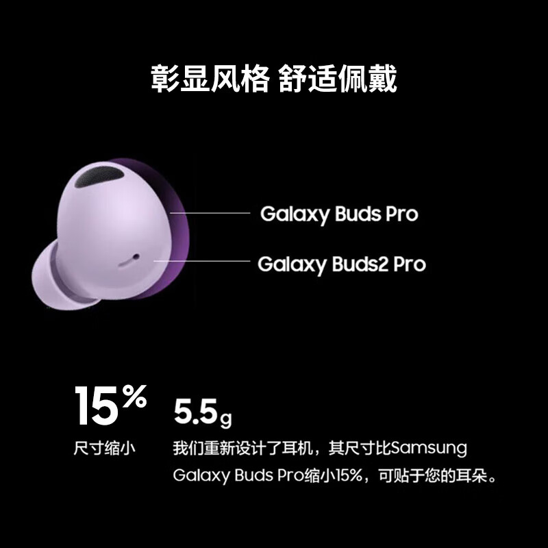 不说废话：三星Galaxy Buds2 Pro蓝牙耳机性价比高？质量实测详情爆料 心得分享 第3张