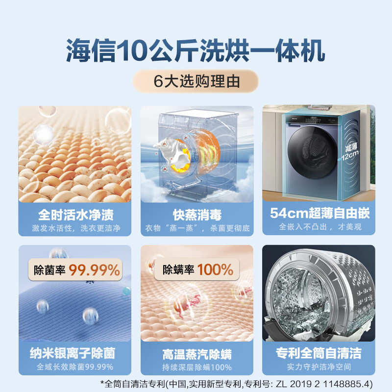 海信HD100DSE12F滚筒洗衣机测评如何？官方媒体优缺点评测详解 心得分享 第2张