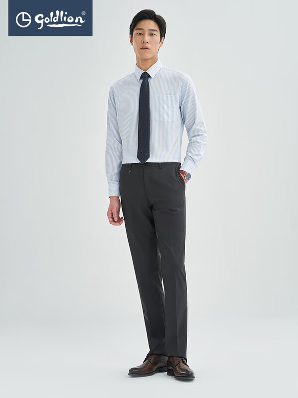 Goldlion 金利来 抗菌 男式条纹长袖衬衣 京东优惠券折后¥169 四色可选