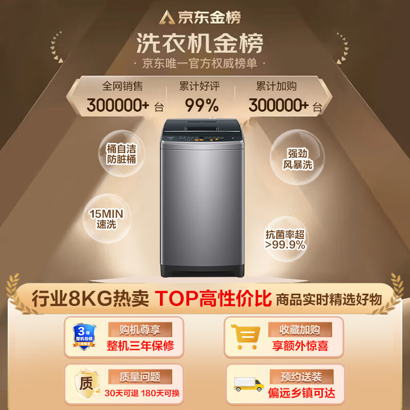 海尔 @B80M958波轮洗衣功能评测：优缺点内情爆料分享 热评种草 第1张