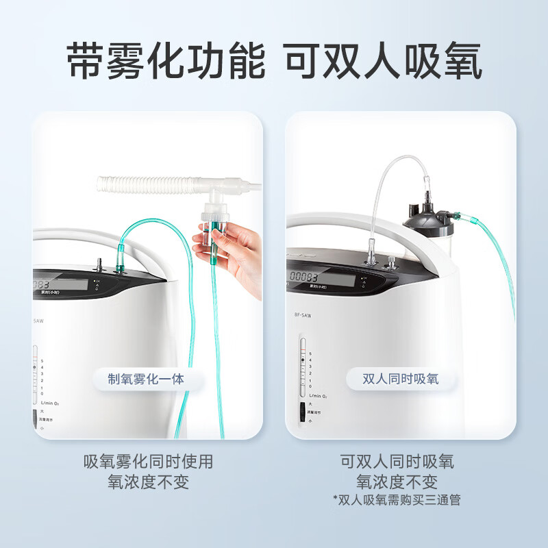 鱼跃8F-5AW 5L升医用级制氧机吸氧机怎么样？配置多角度实测解答 心得分享 第4张