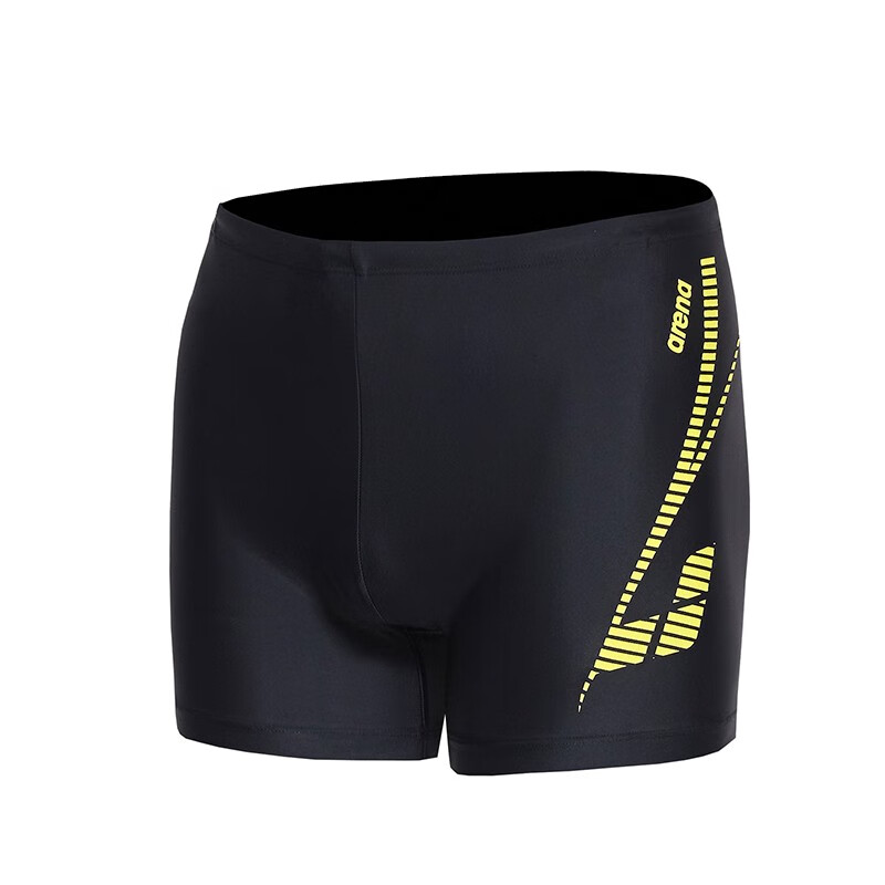阿瑞娜arena泳裤男士平角专业速干利水运动健身温泉游泳裤tms0652m-bk