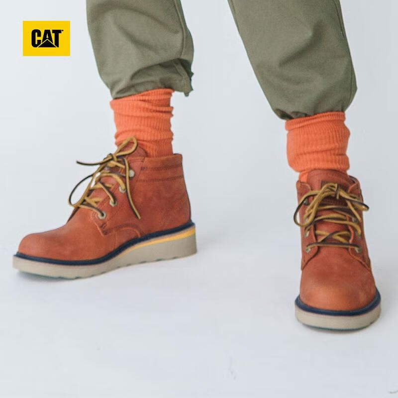 CAT 卡特 jacks mid 真皮 女式工装靴马丁靴 Plus会员多重优惠折后￥155.3 两色可选