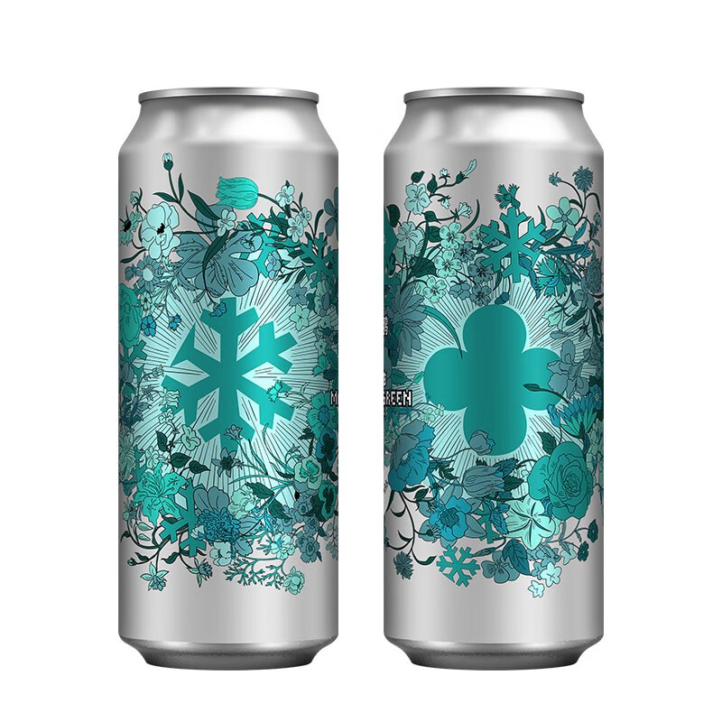 雪花(snow)啤酒马尔斯绿定制罐之 8度500ml*12听整箱装