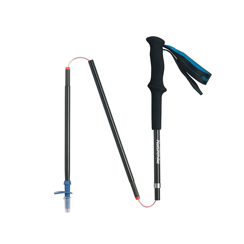 naturehike挪客碳纤维登山杖四节折叠碳素超轻徒步越野手杖行山杖