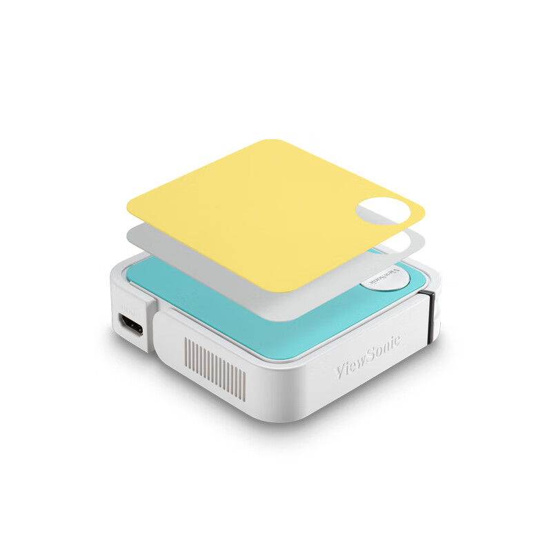 优派m1 mini plus 投影仪家用 智能便携投影机 手机投影 家庭卧室投影