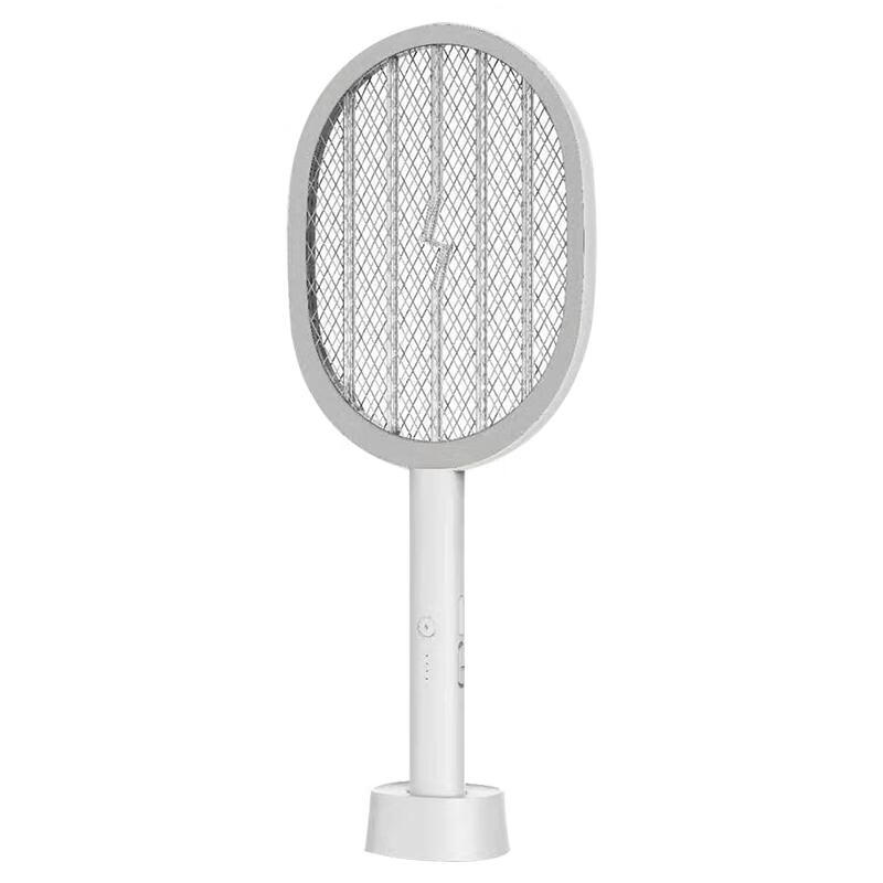 榄菊 电蚊拍充电式灭蚊拍紫光诱蚊灭蚊灯带底座灭蚊器蚊子拍电苍蝇拍