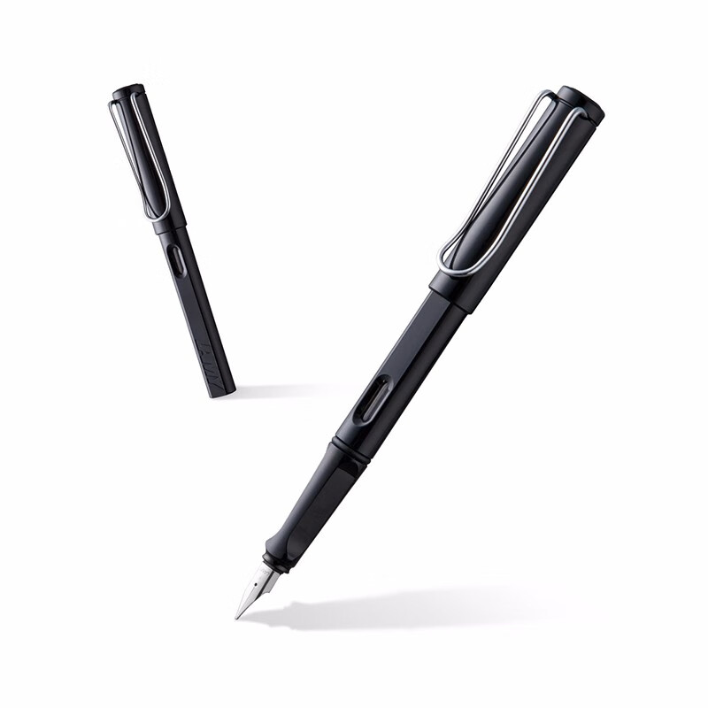 德国进口 凌美(lamy)钢笔签字笔墨水笔safari狩猎者礼品笔 亮黑色f尖