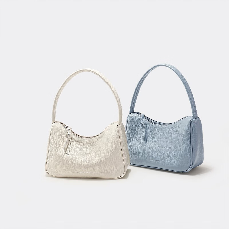 toutou 头层牛皮女士腋下包单肩包 2色新低79元包邮(双重优惠)_京东