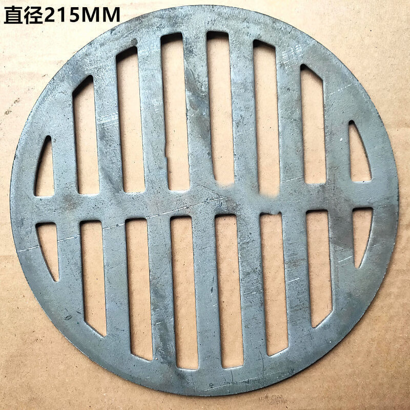 下水道口挡板铸铁老式铸铁地漏盖板圆形地漏篦子地漏格网87雨水斗