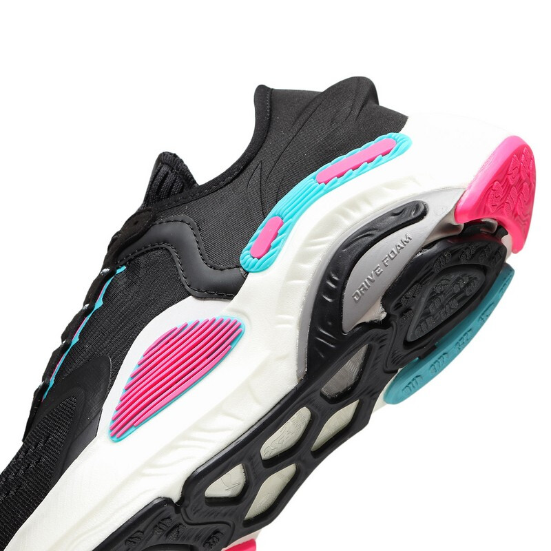 李宁官网跑步鞋女鞋岚plus女士跑鞋鞋子低帮运动鞋arhq078标准黑536