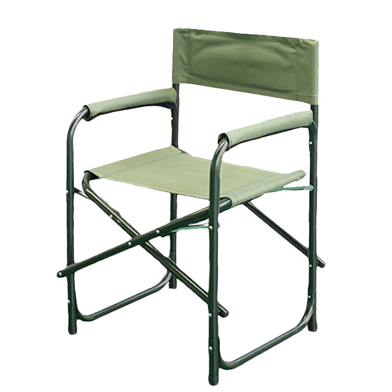 豫皓轩便携式折叠椅 户外多功能便携式指挥椅手提椅 军绿色