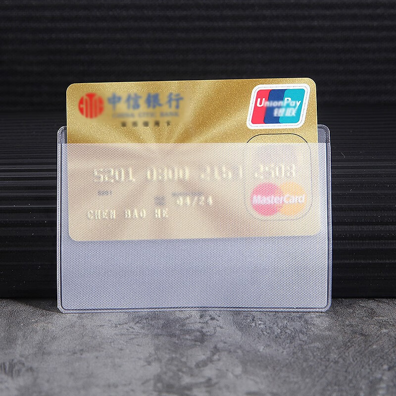 亲牌身份卡保护套证件公交透明银行卡套身份证卡片保护套 30个装