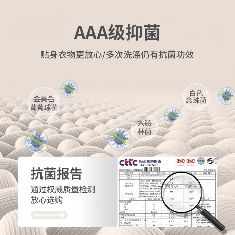 Schiesser 德国舒雅 21年秋季 RC抗菌系列 3A级抗菌保暖内衣套装 双重优惠折后￥139包邮 男、女多色可选