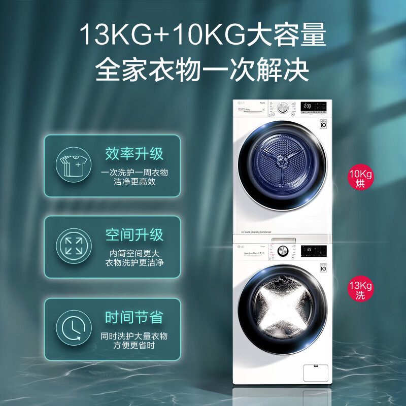 LG FCV13G4W+RH10V9AV4W洗烘套装怎么样？配置多角度实测，详情真实分享 心得分享 第1张