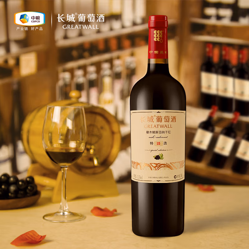 长城 特选15 橡木桶解百纳干红葡萄酒 750mL*6瓶 双重优惠折后¥448秒杀 长城 特选15 橡木桶解百纳干红葡萄酒 750mL*6瓶 双重优惠折后¥448秒杀