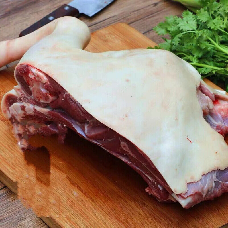 棠鲜生新鲜现杀带皮黑山羊肉生鲜羊腿羊排羊肉块带皮山羊半只装8斤