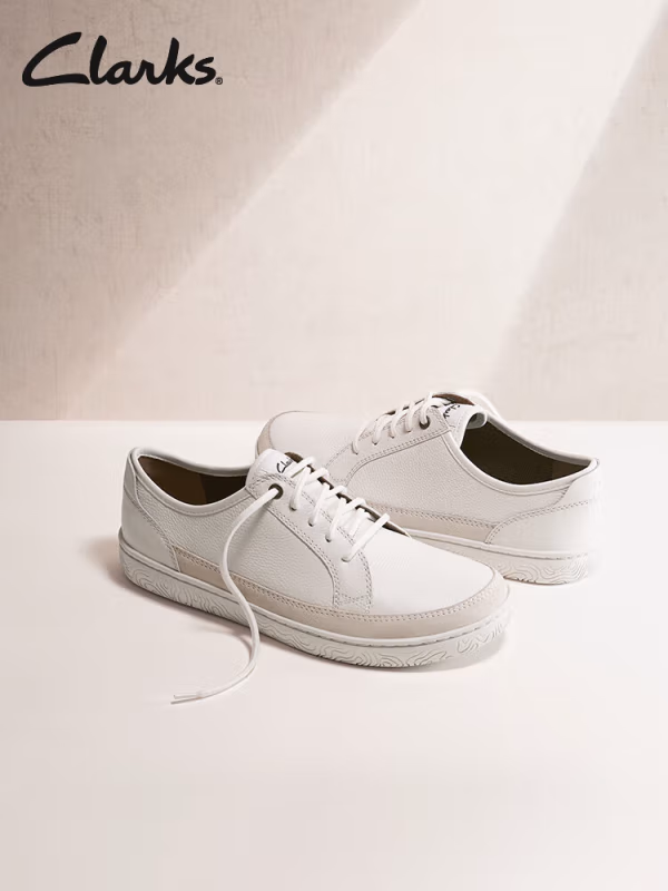Clarks 其乐 霍德森系列 真皮 男式板鞋 261717097 Plus会员折后￥254.05