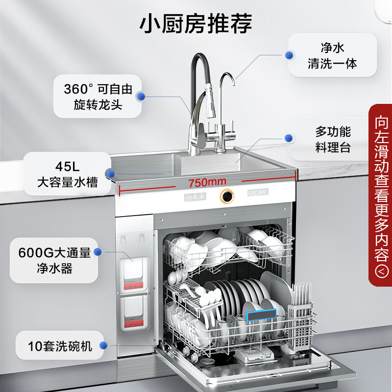 这有惊喜：美的TX75集成水槽洗碗机评价怎样？TX75体验者讲述真实经历 心得分享 第2张