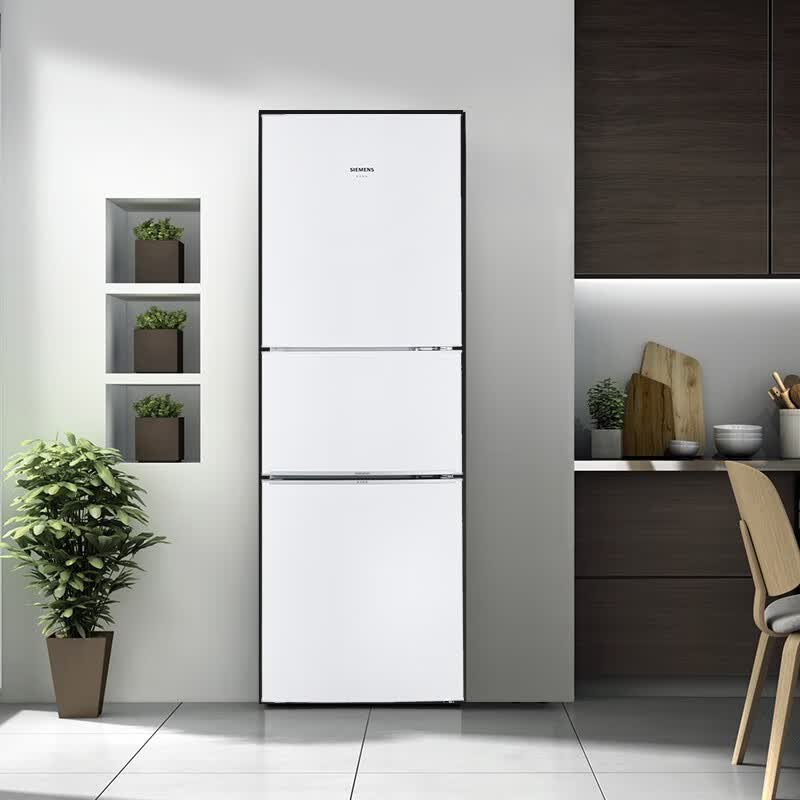 0点开始,siemens 西门子 kg23n111ew 三门冰箱 232升