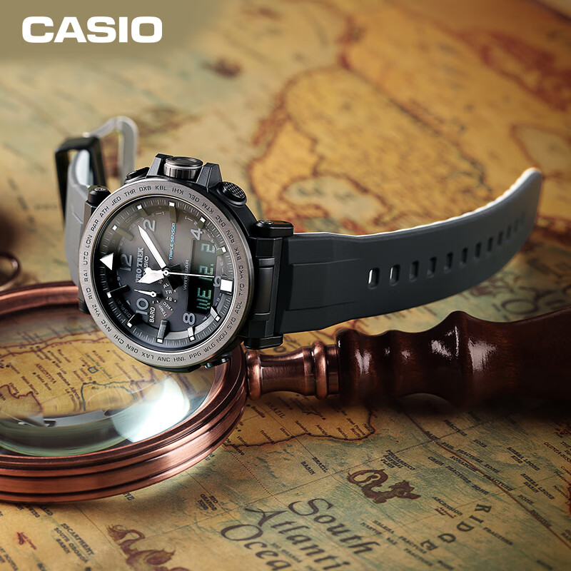 Casio 卡西欧 Pro Trek系列 PRG-650Y-1CR 太阳能 男式运动手表 镇店之宝￥1280.07