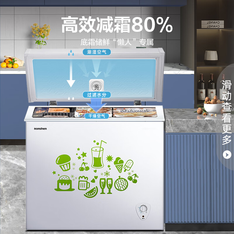 用过都叫好：容声BDBC-205MB 205升减霜小型冰柜实情测评如何？优缺点大爆料 心得分享 第4张