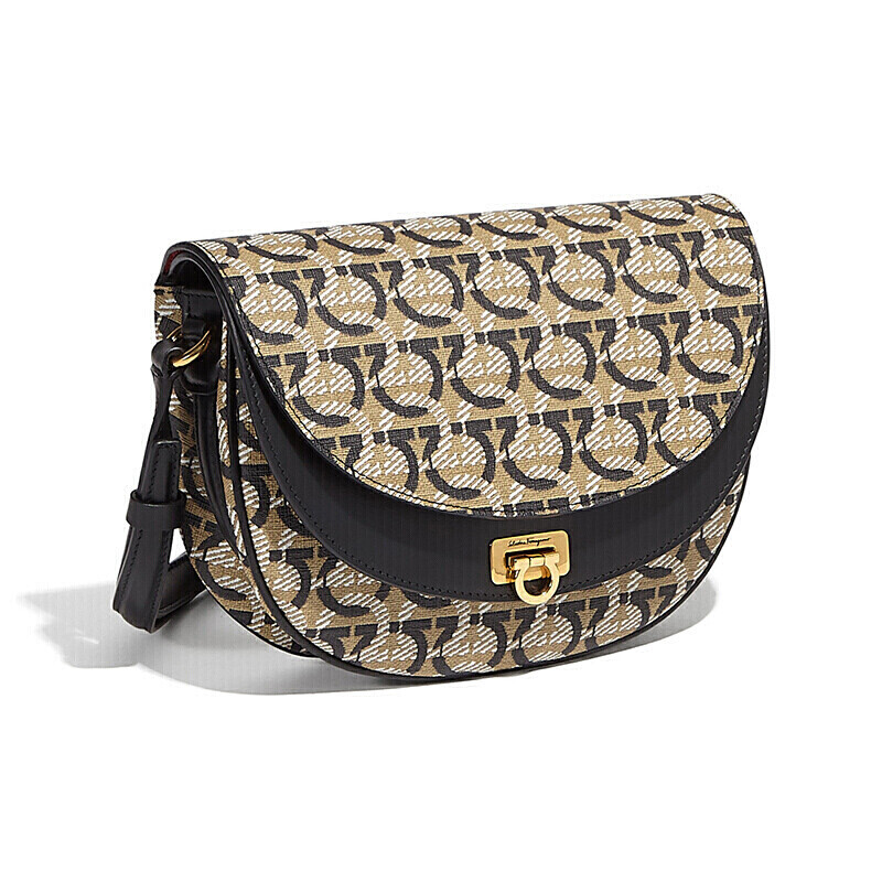 Salvatore Ferragamo 菲拉格慕 GANCINI 小号女式牛皮斜挎包 0726579 ￥3984（需200元定金）官网￥8300