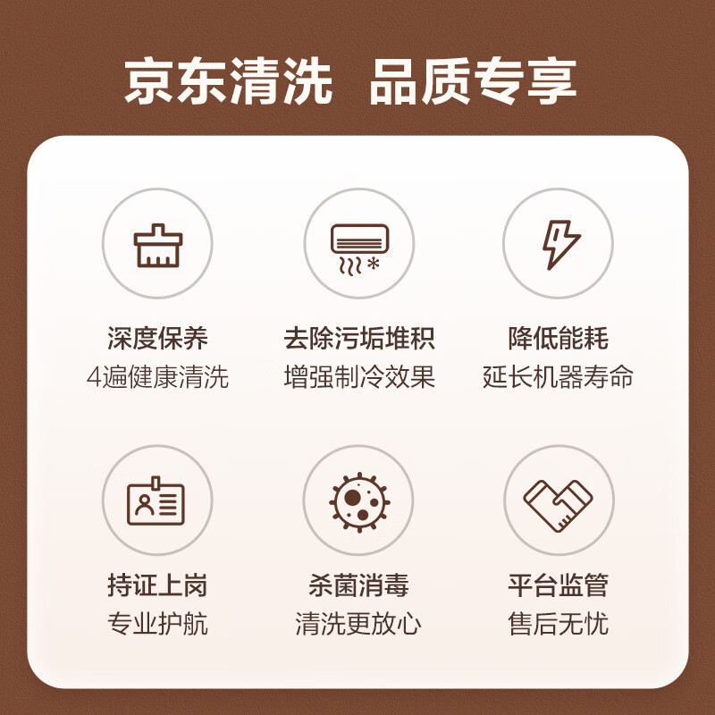 京东服务 空调单台挂机全拆洗服务*2台 京东优惠券折后￥129