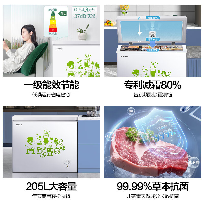 用过都叫好：容声BDBC-205MB 205升减霜小型冰柜实情测评如何？优缺点大爆料 心得分享 第2张