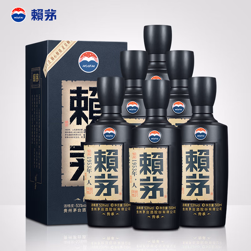 茅台 赖茅酒 传承蓝 53度酱香型白酒 500mL Plus会员折后￥1934.46