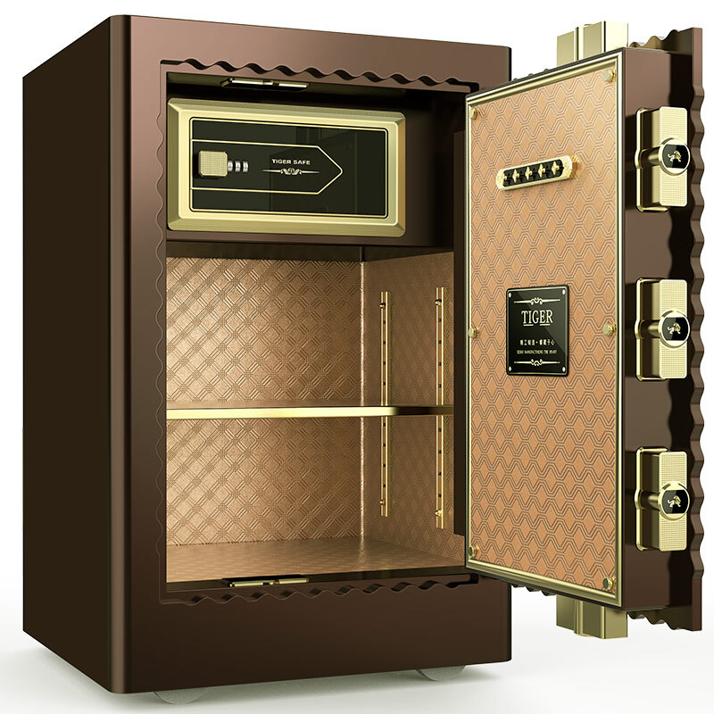 佳木斯佰信经贸有限公司 - 虎牌曲线门60指纹密码保险柜小型指纹密码