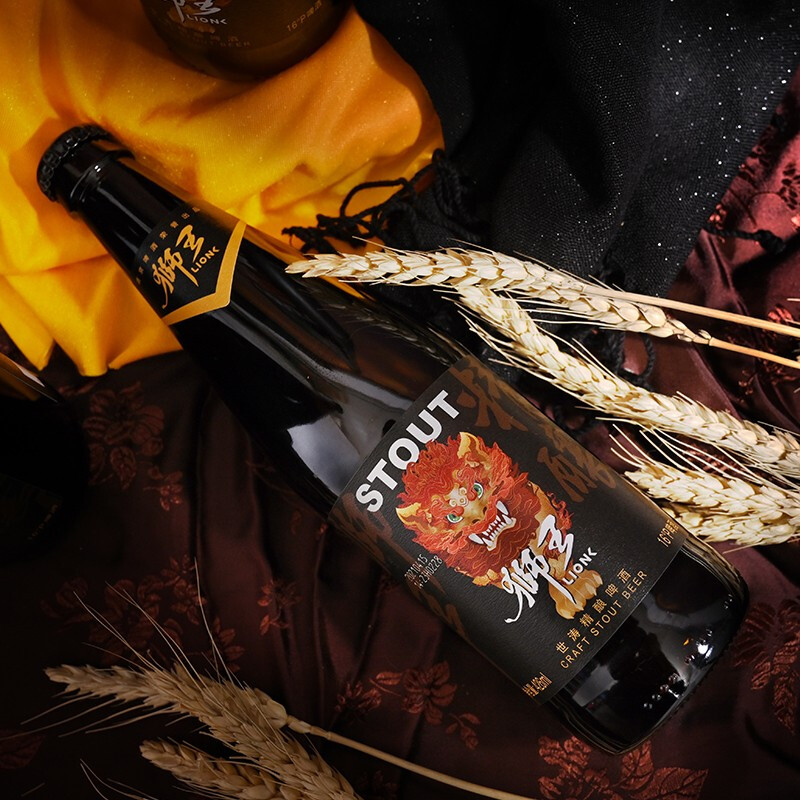 燕京啤酒狮王精酿世涛426ml6瓶16度精酿啤酒整箱黑啤