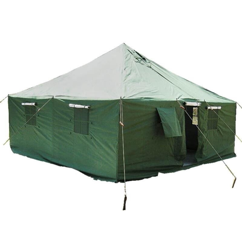 豫皓轩 93型寒区帐篷 棉帐篷军绿色帐篷4.4米X4.6米