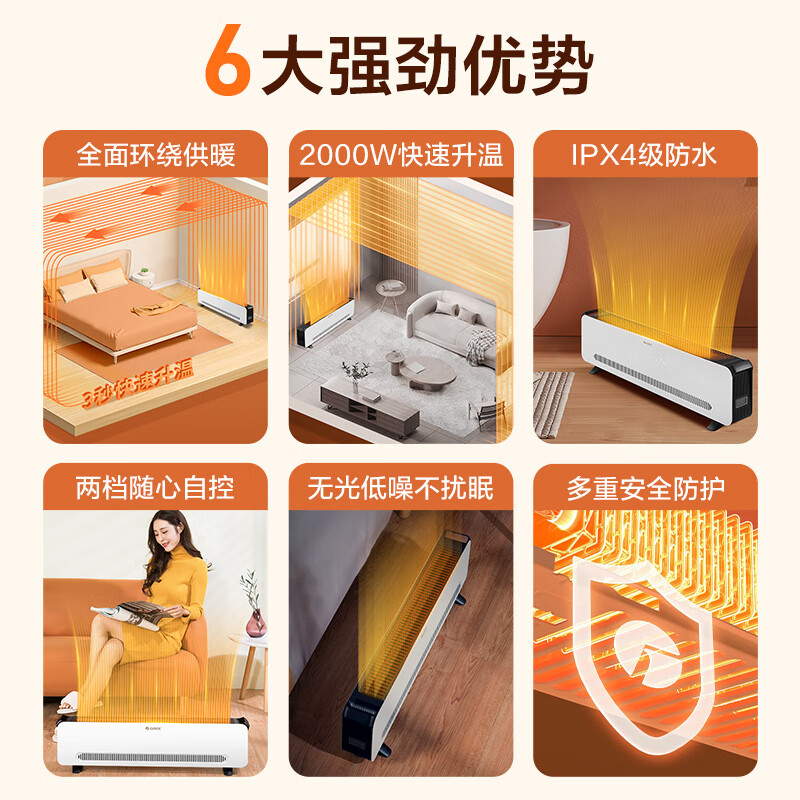 我想问一下：格力踢脚线取暖器NJF-X6020h实测咋样呢如何？优缺点最先爆料 心得分享 第2张