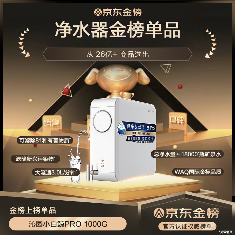 沁园UR-S51046i小白鲸PRO用净水器配置实测：详情真实爆料 心得分享 第1张
