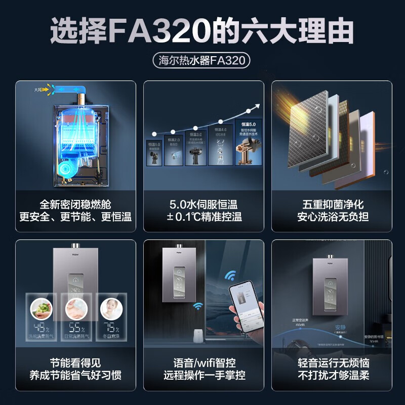 优缺点剖析：【海尔FA320燃气热水器】质量评测不好？多方位内情测评 心得分享 第1张