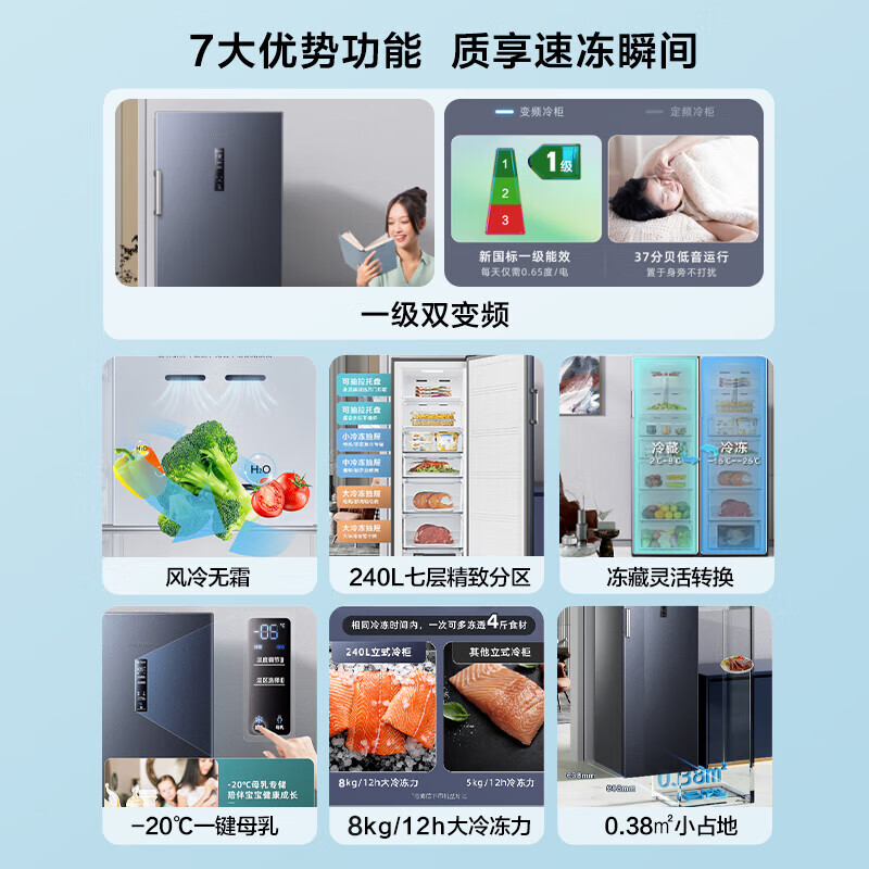 热搜争议:海信240升立式冰柜bd-240wpvut功能差别大?