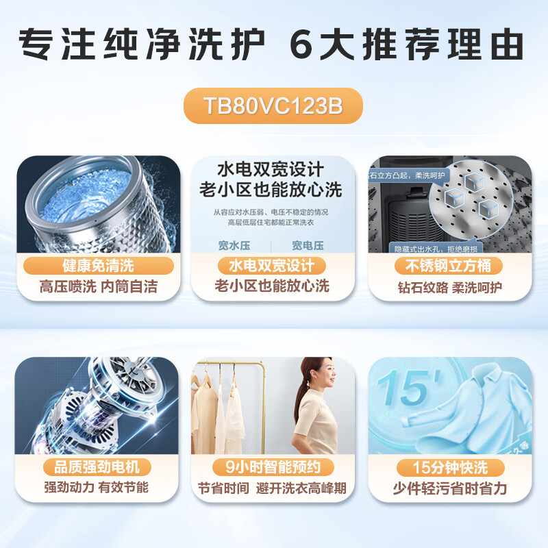 小天鹅TB80VC123B波轮洗衣机8公斤实测给力不？质量优缺点详情爆料 心得分享 第2张