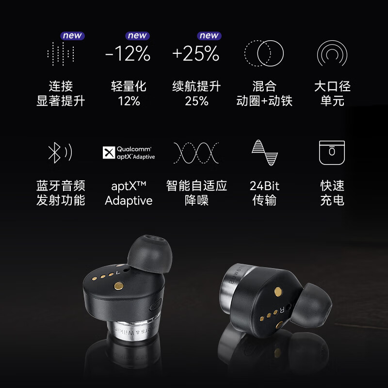 看到就是缘：宝华韦健Bowers&Wilkins(B&W) Pi7蓝牙耳机功能差别大？图文实测详情解答 心得分享 第2张