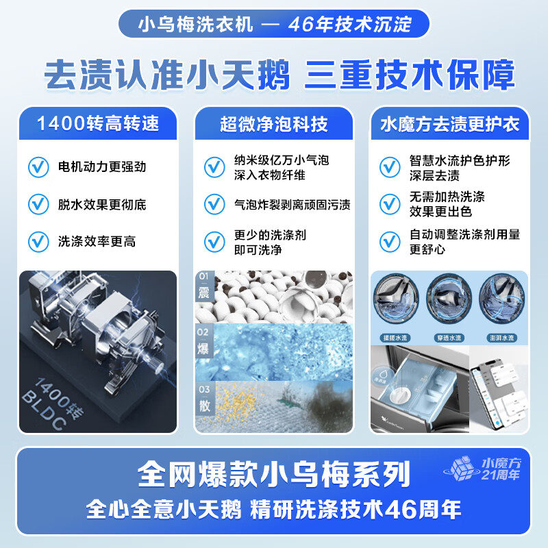 小天鹅TG100RVIC产品配置参数介绍：多角度实测爆料 心得分享 第4张