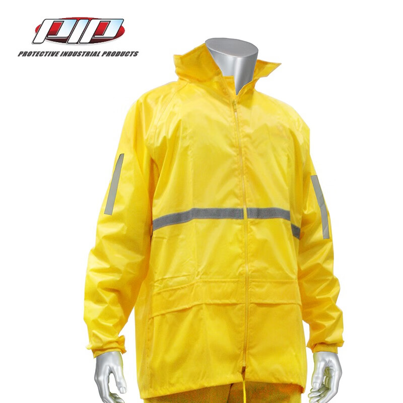 保威PIP 涤纶分体式雨衣IS400PVC 黄色 1件
