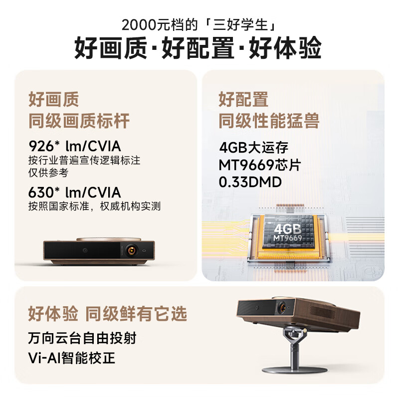 达人解密：Vidda M1评测好不好？ViddaVE3K投影仪多角度实测爆料 心得分享 第2张