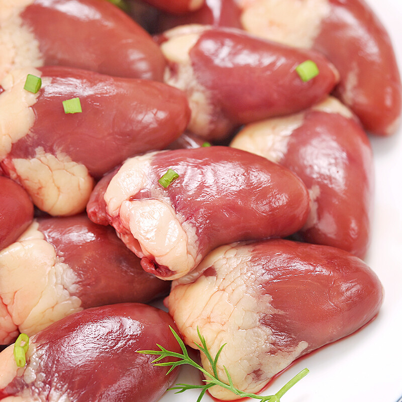 上鲜单冻鸡心1kg出口日本级烤鸡心卤鸡心烧烤食材卤味零食卤煮食材3件
