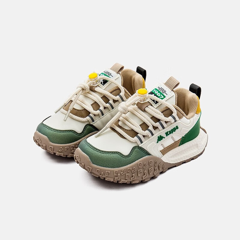 Kappa Kids 卡帕 儿童运动休闲老爹鞋 KAZC233031 京东优惠券折后￥99包邮 2色可选