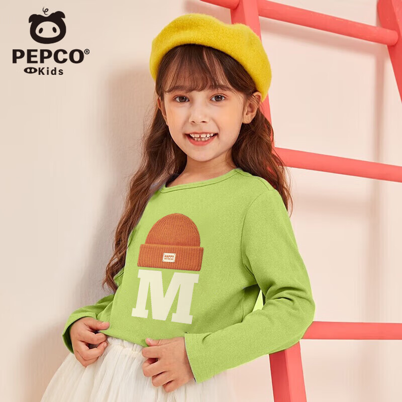 PEPCO 小猪班纳 2025新款 男女童100纯棉长袖T恤*3件（100~150码）