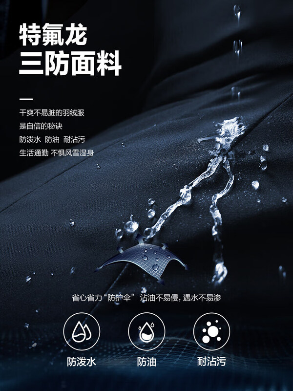 HLA 海澜之家 极光系列 三防 白鹅绒 男式羽绒服 京东优惠券折后￥169