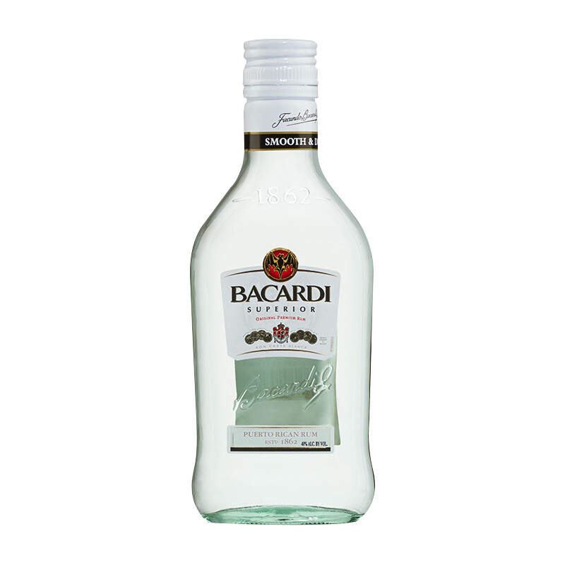 百加得(bacardi)洋酒 朗姆酒 mojito莫吉托莫吉多鸡尾酒基酒 白朗姆