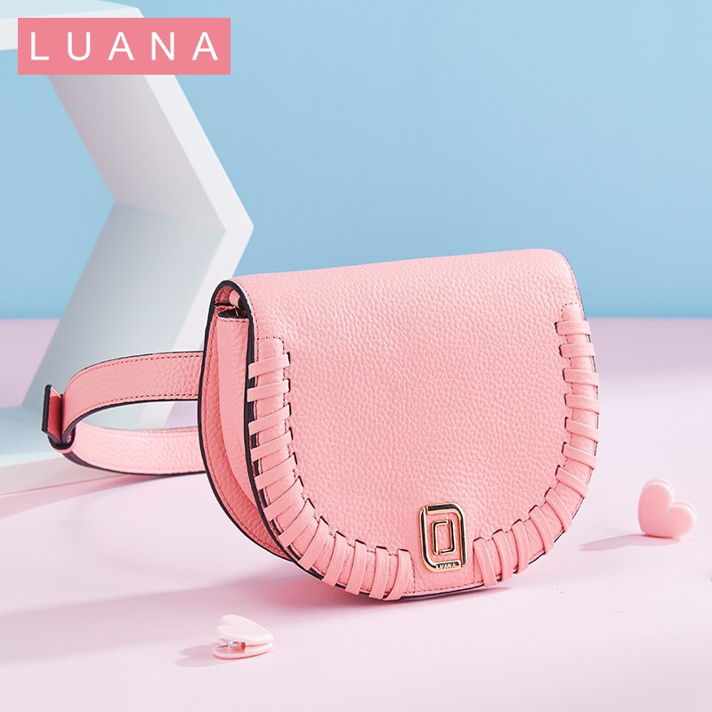意大利 LUANA 卢阿娜 头层牛皮编织马鞍包斜挎包 双重优惠折后￥498.4 四色可选