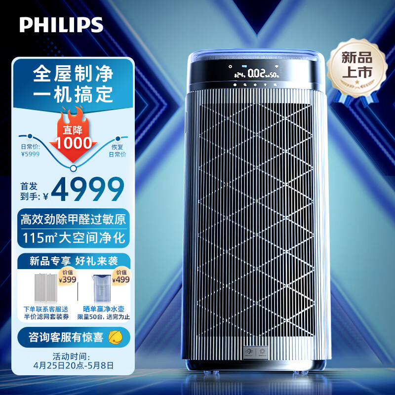 来说说啊飞利浦（PHILIPS）智能空气净化器AC9008-00深度评测如何？功能实测真实分享 心得分享 第2张